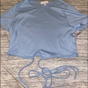 Tie around crop top.